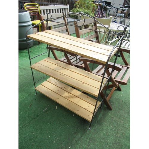 40 - Metal Folding Garden Shelf