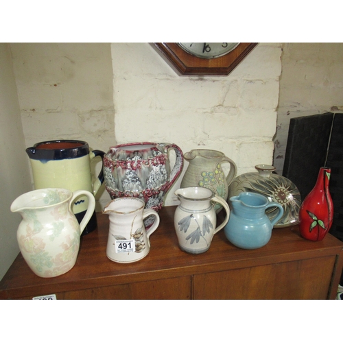 491 - Stoneware & Other Jugs