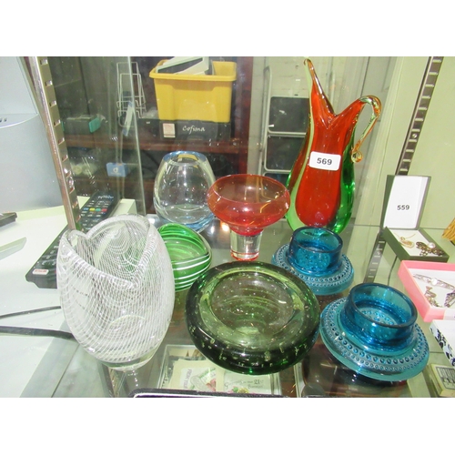 569 - Assorted Vintage Studio Glass