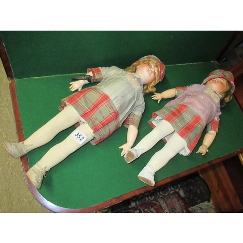 352 - 2 French Vintage Dolls