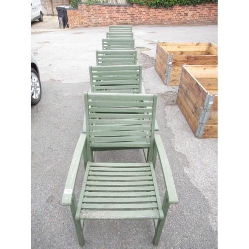 104 - Set 6 Garden Chairs.