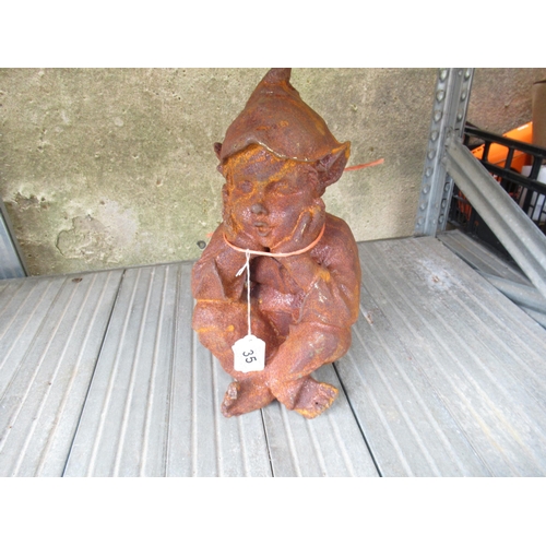 35 - (H71) Cast Pixie Garden Statue.