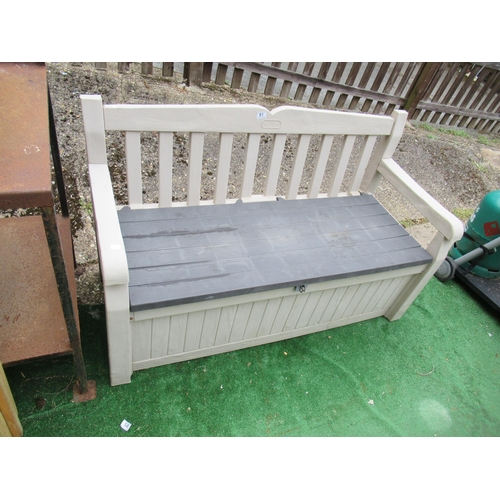 61 - Ketter Garden Storage Bench