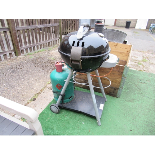 62 - European Outdoor Chef Gas BBQ & Bottle.