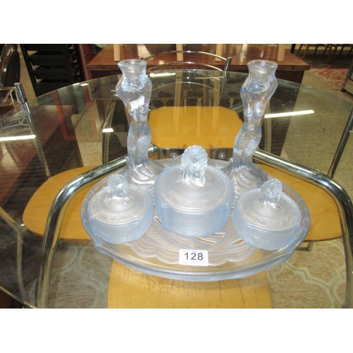 128 - Art Deco Mermaid Dressing Table Set