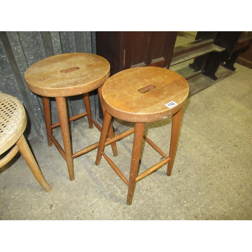 152 - Pr Wooden Stools.