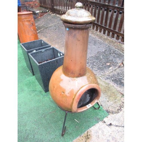 49 - Terracotta Chimnea.