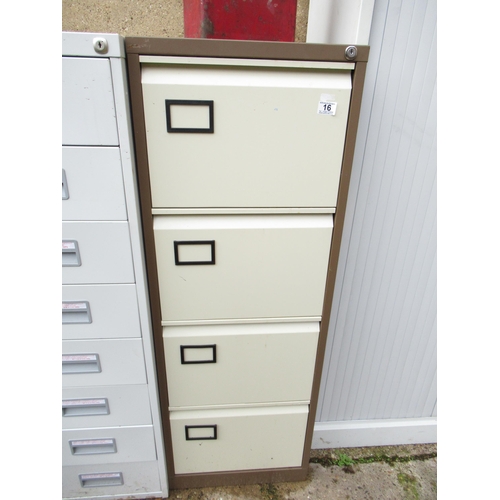 16 - 4 Drawer File Cabinet