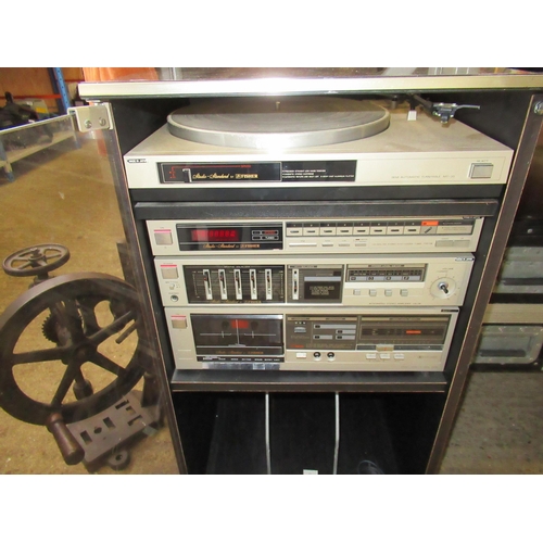 173 - Fisher Stereo In Cabinet.