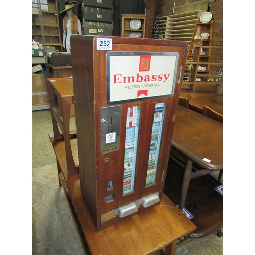 252 - Vintage Cigarette Machine For Display