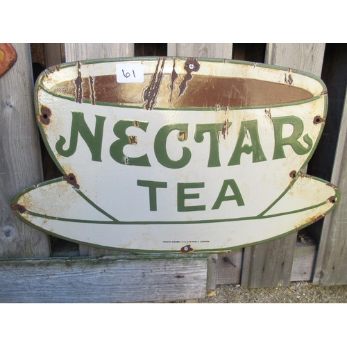 61 - Enamelled Nectar Tea Sign