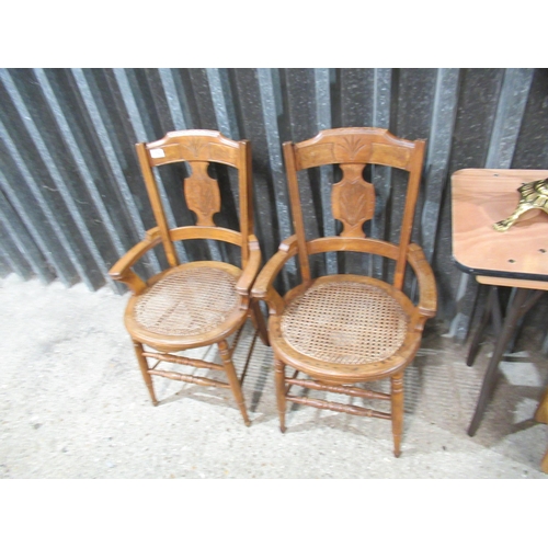 192 - Pr Rush Seat Dining Chairs