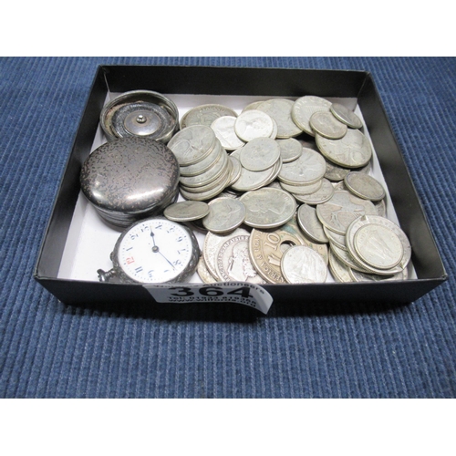 364 - Qty Of English & Other Interesting Pre 1947 Coins Etc