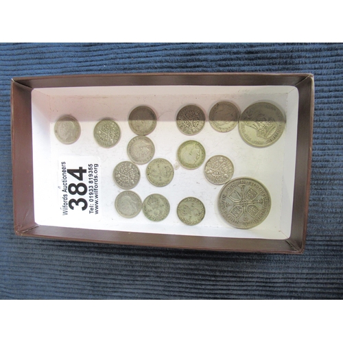 384 - Assorted Pre 1947 Coins 35g