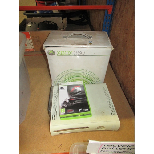 36 - Boxed Xbox 360 Etc