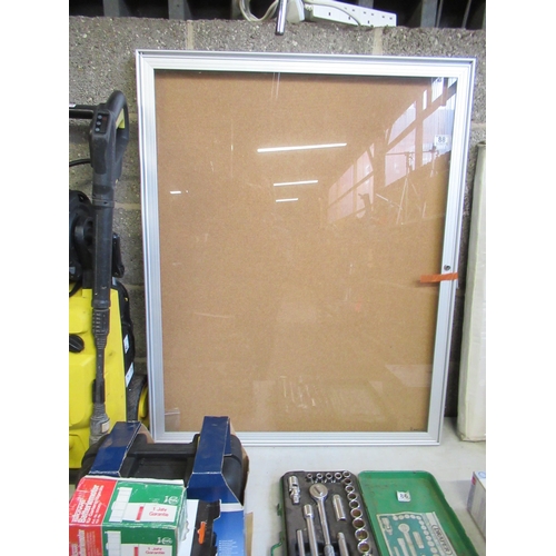 88 - Large New Lockable Notice Board