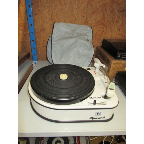 109 - Garrard 4HF Turntable & Cover