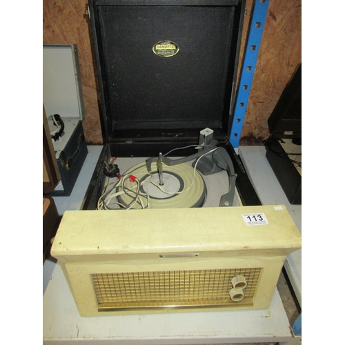 113 - Dansette Major Deluxe 21 Record Player