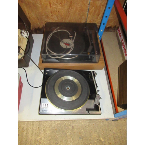 115 - 2 x Garrard SP25 MKIV Turntables