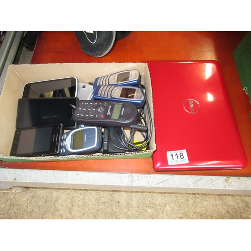 118 - Qty Phones & Dell Netbook