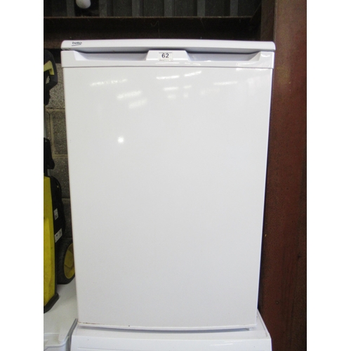 62 - Beko Under Counter Fridge