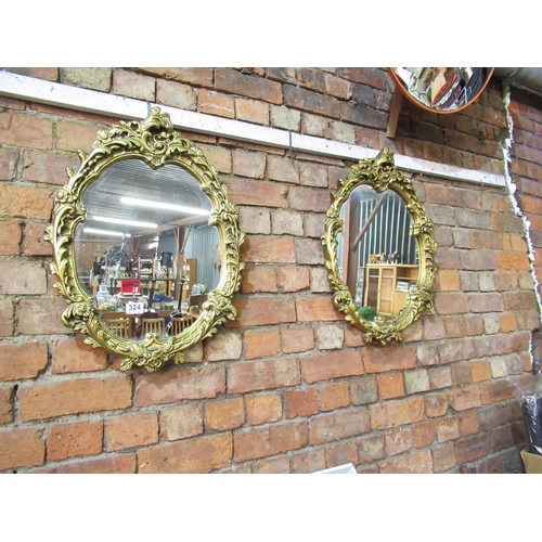 324 - 2 Gilt Framed Mirrors