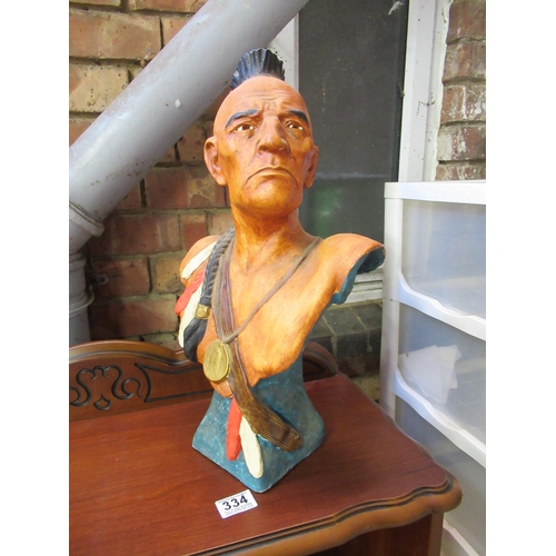 334 - Black Hawk Native American Bust