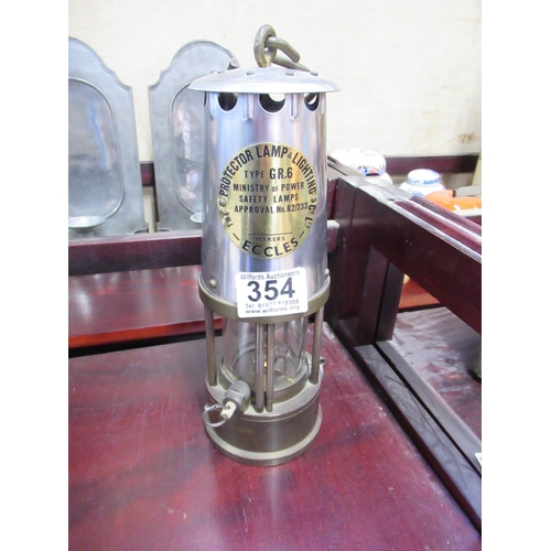 354 - Protector Lamp & Lighting Company Miners Lamp