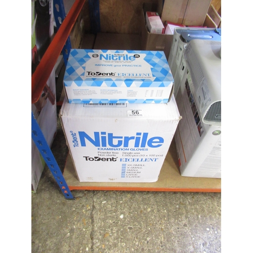 56 - Qty Nitrile Gloves