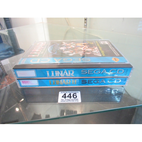 446 - Sega CD Lunar The Silver Star & Lunar 2 Eternal Blue Games.