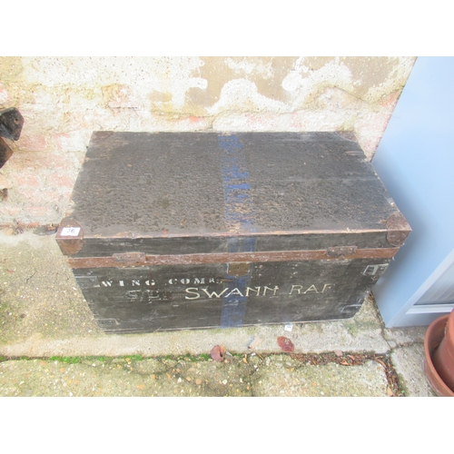 Wing Commander Swann RAF Travel Trunk.