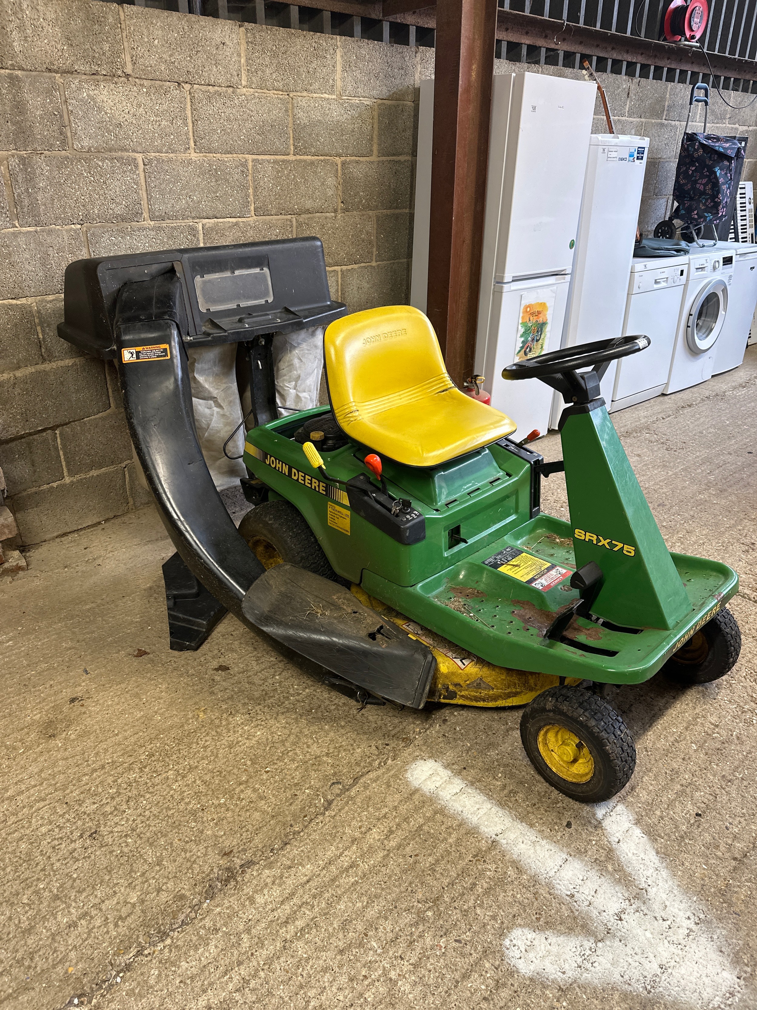 John Deere SRX75 Ride On Mower Etc