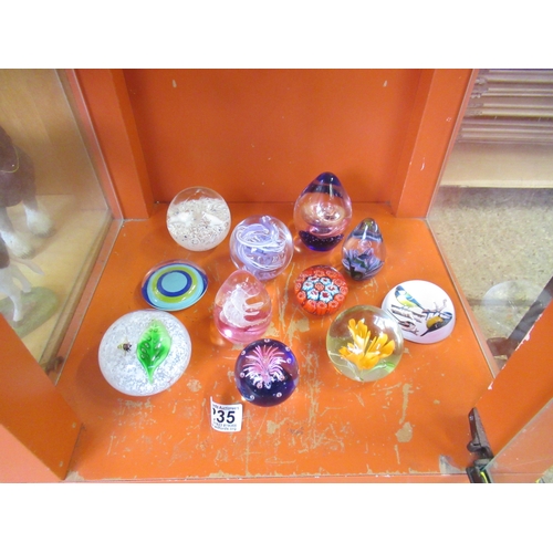 Qty Assorted Paperweights