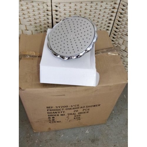 24 - 20 shell shaped shower heads 230mm in diameter