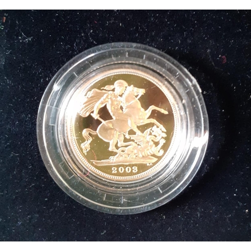 14 - 2003 gold proof full soveriegn
