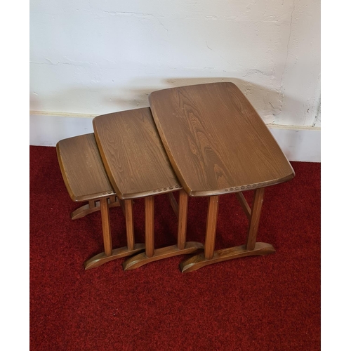 78 - Ercol golden dawn nest of tables 44x63x39 cm