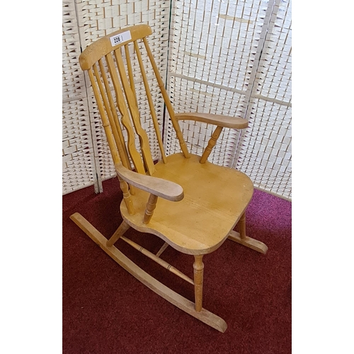 228 - Pine rocking chair
