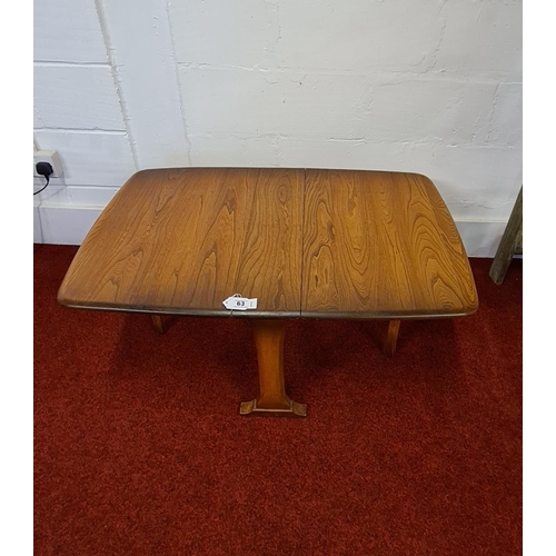 63 - Ercol golden dawn drop leaf table 69 x 132 cm