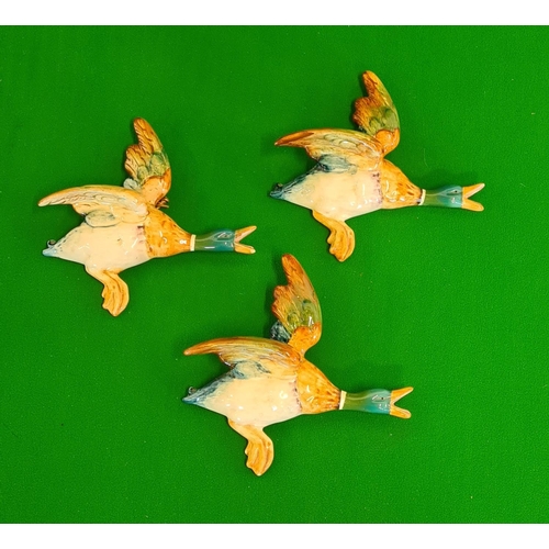 261 - 3 vintage Beswick flying ducks