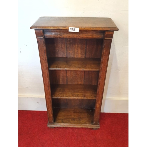 155 - Small wooden bookcase 92x22x48 cm