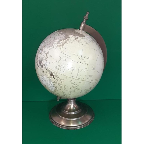 156 - Large globe on stand 54 cm high