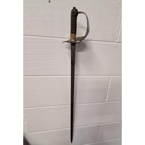 5 - Circa 1850 - 90 Officer's sword by J R Gaunt & Son, late Edward Thurkle, London & Birmingham, having... 