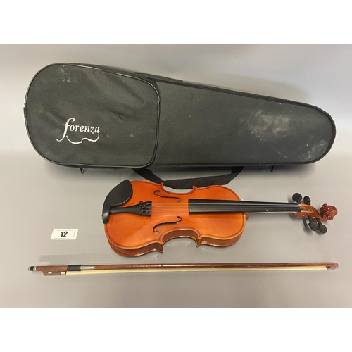 12 - Cased violin