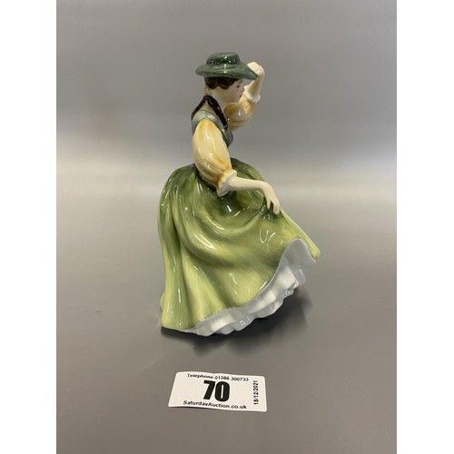 70 - 3 Royal Doulton figurines named ‘Buttercu9’ HN2309, ‘Lynne’ HN2329 and ‘Southern Belle’ HN2229