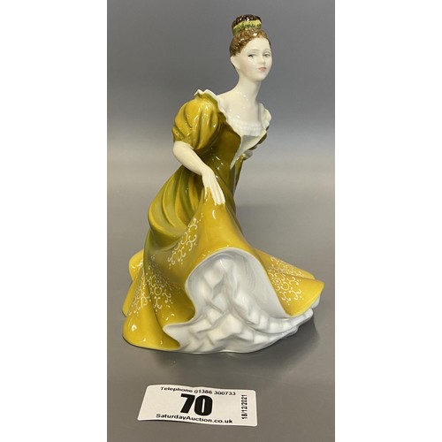 70 - 3 Royal Doulton figurines named ‘Buttercu9’ HN2309, ‘Lynne’ HN2329 and ‘Southern Belle’ HN2229