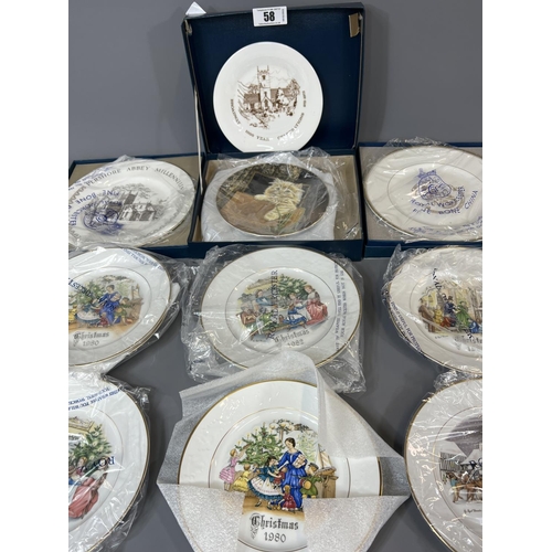 58 - Collectable plates, majority being Royal Worcester. UK and Worldwide shipping available on this and ... 