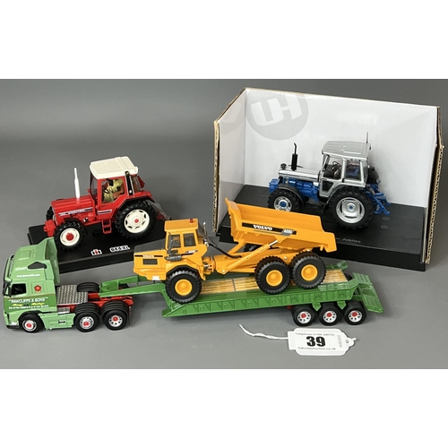 39 - 3 Agricultural and haulage models incuding Universal Hobbies and Cararama examples. Worldwide P&P av... 