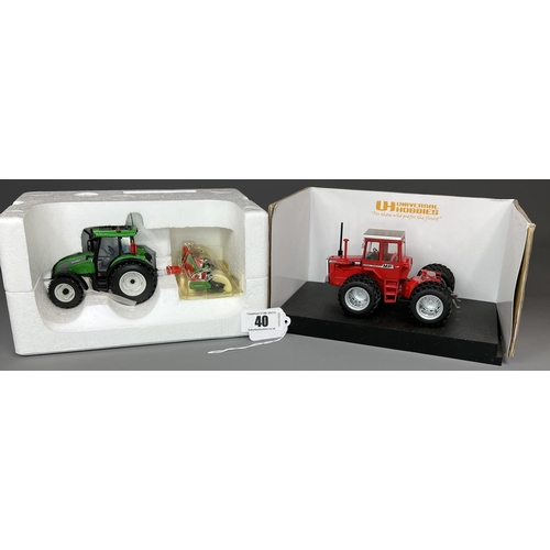 40 - 2 Universal Hobbies 1:32 die cast model tractors. Worldwide P&P available, UK just £12.49