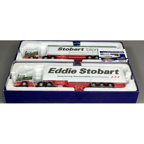 54 - 2 Corgi limited edition 1:50 scale model trucks; CC13754 Stobart Scania R Stepframe & CC13756 Stobar... 