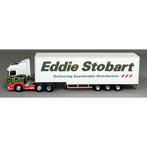 54 - 2 Corgi limited edition 1:50 scale model trucks; CC13754 Stobart Scania R Stepframe & CC13756 Stobar... 